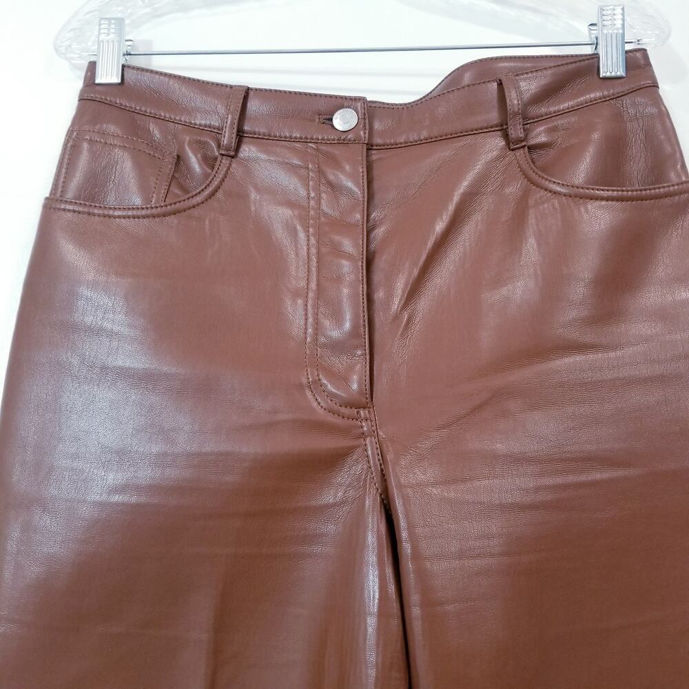 Aritzia Wilfred Soft Vegan Leather High Waisted Pants - Picture 5 of 13
